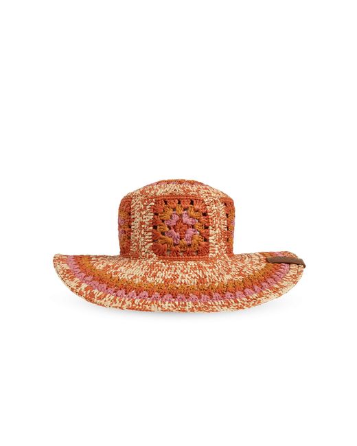 Loewe Orange Straw Hat