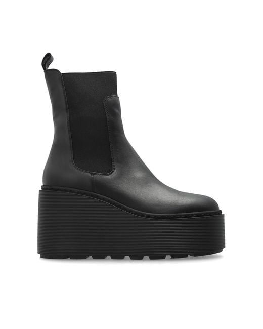 Vic Matié Black Platform Ankle Boots
