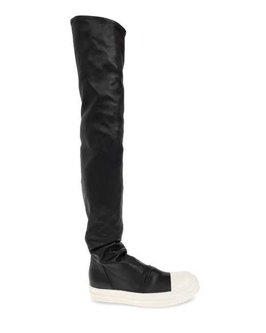 Rick Owens Black Shoes High Stocking Sneaks