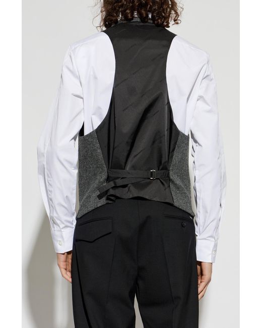 DSquared² Black Wool Vest for men