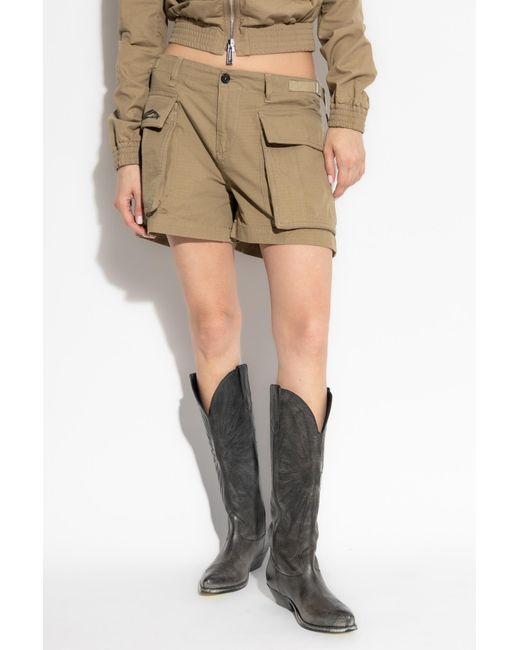 DSquared² Natural Cargo Shorts