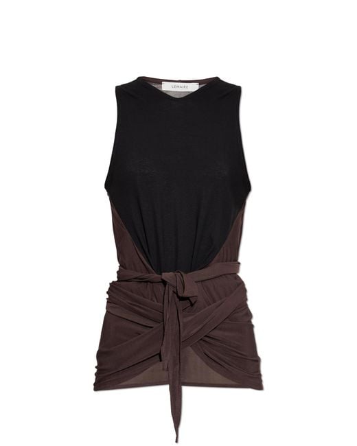 Lemaire Black Asymmetric Top