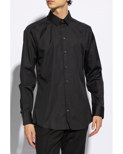 Dolce & Gabbana Black Classic Shirt By , for men