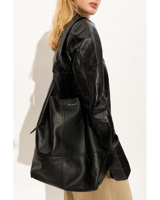 AMI Black Shoulder Bag 'Etienne'
