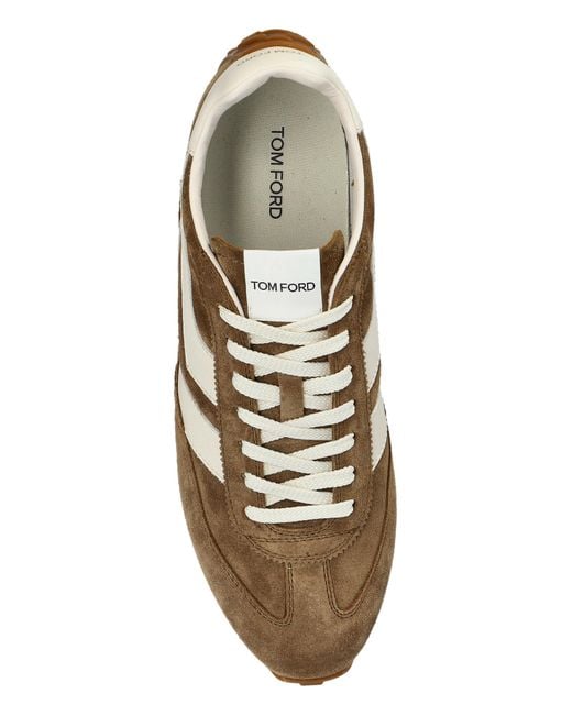 Tom Ford Brown Suede Sports Shoes for men