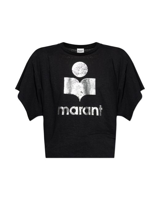 Isabel Marant Black T-Shirt "Kyanza"