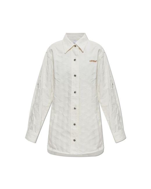 Off-White c/o Virgil Abloh White Shirt With Monogram