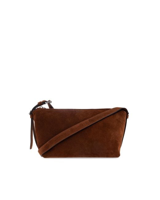 Moschino Green Suede Shoulder Bag