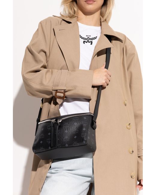 MCM Black Shoulder Bag 'Diamant 3D Small'