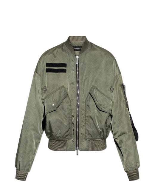 DSquared² Green Jacket Type Bomber for men