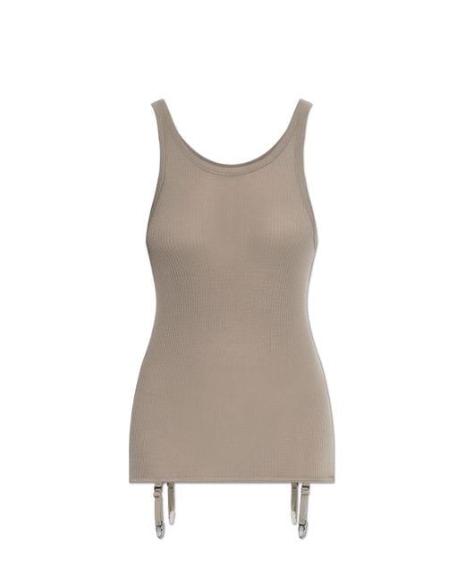 Lemaire Gray Wool Sleeveless Top