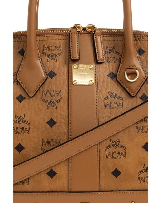 MCM Brown "Pina Medium" Bag