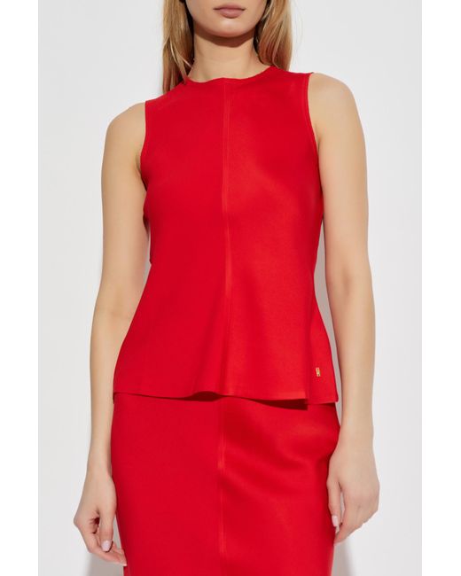 AMI Red Top With Stitching