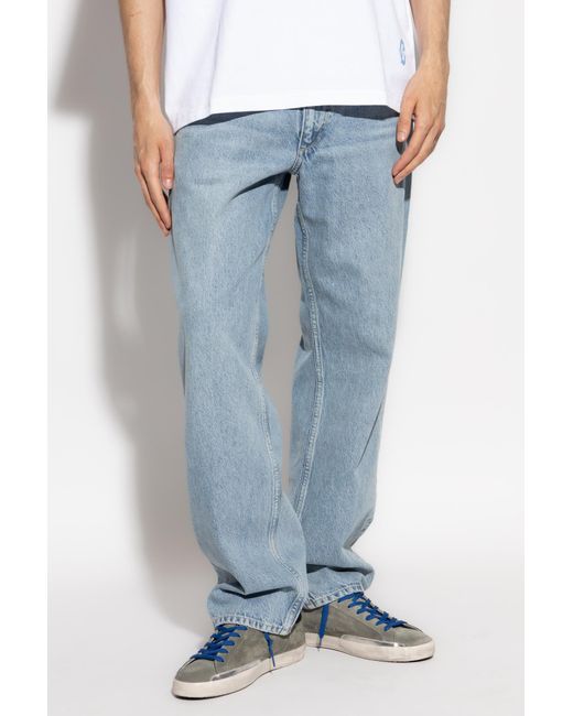 Rag & Bone Blue Straight Leg Jeans for men