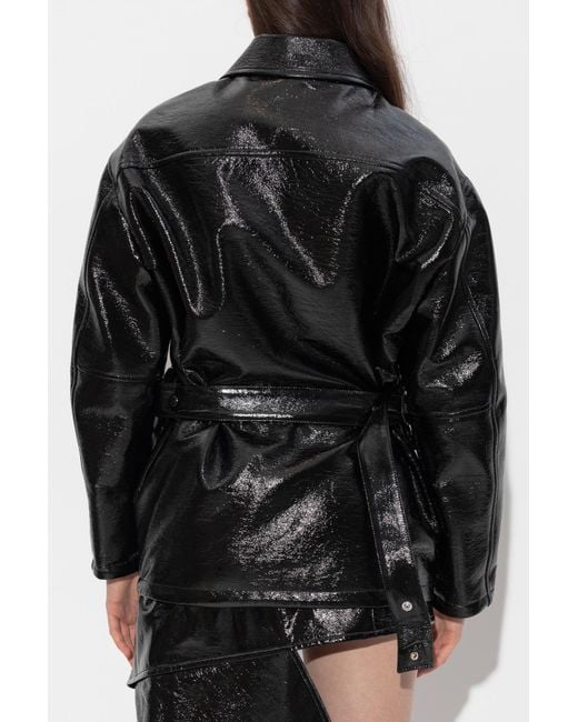Courreges Black Lacquered Jacket
