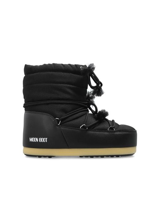 Moon Boot Black Snow Boots Mb Evx Light Nylon for men