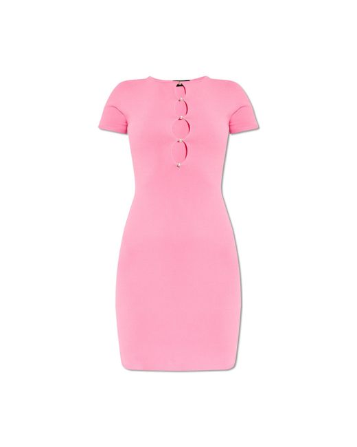 DSquared² Pink Dress With Cut-outs,