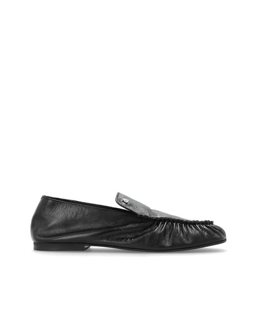 Alohas Black Leather Shoes "Gabe"