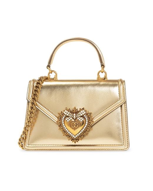 Dolce & Gabbana Yellow Small Devotion Bag