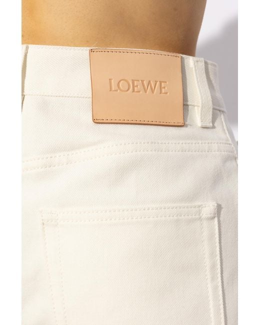 Loewe White Wide Leg Jeans,