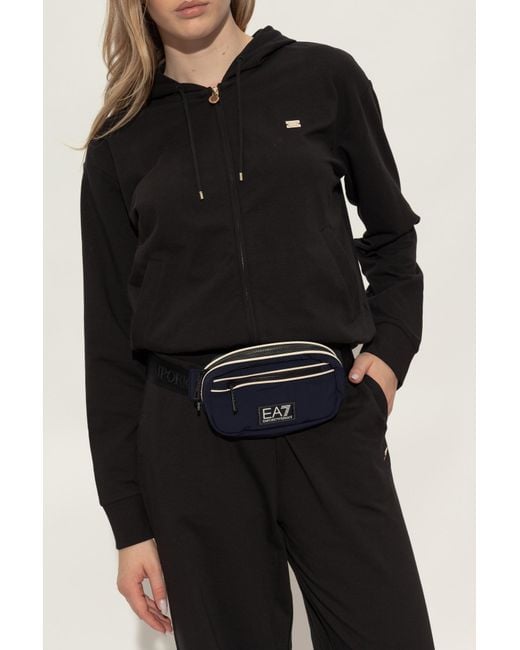EA7 Blue Waist Bag