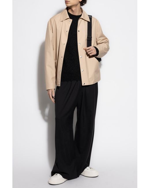 Jil Sander Natural Jacket With Logo for men