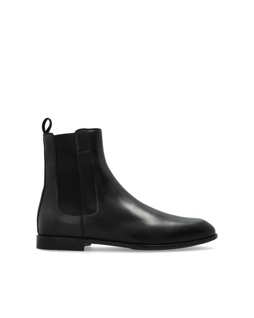 Ferragamo Black Chelsea Boots 'Angle' for men
