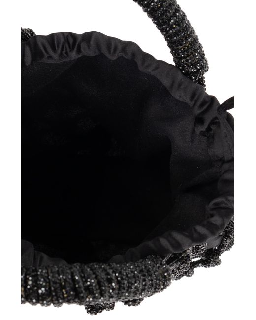 Kurt Geiger Black Handbag Macrame Small