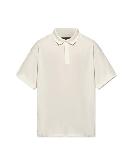 Y-3 White Cotton Polo Shirt for men