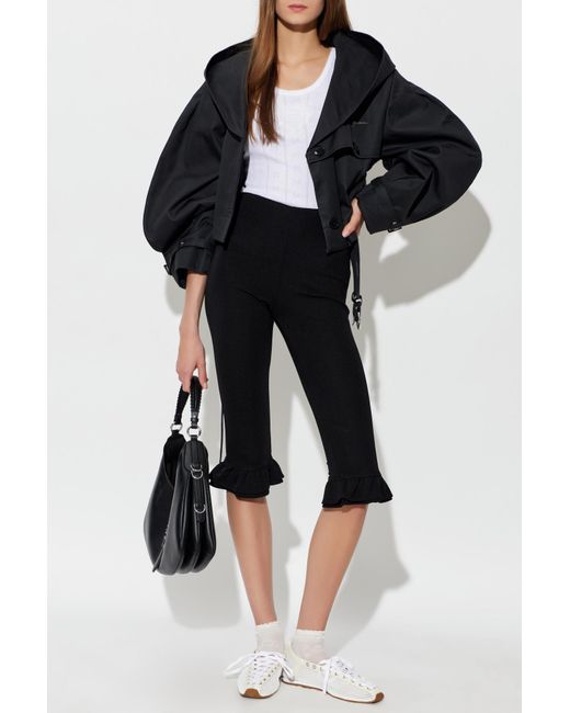 Ganni Black Top With A Patch