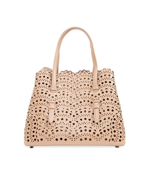 Alaïa Natural ‘Mina 25’ Shoulder Bag