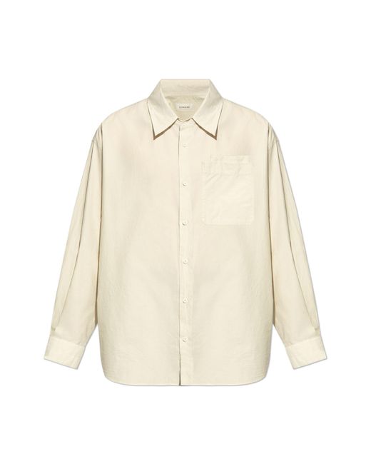Lemaire Natural Shirt With A Pocket for men