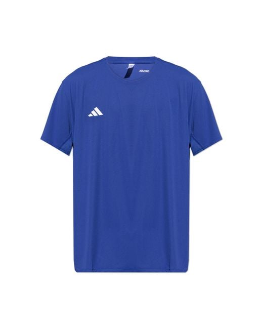 Adidas Originals Blue T-Shirt With Logo for men