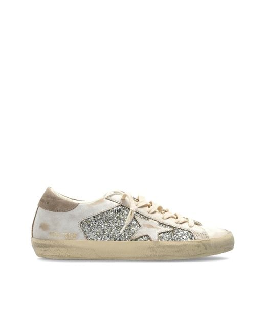 Golden Goose Deluxe Brand Natural 'Super-Star' Sports Shoes