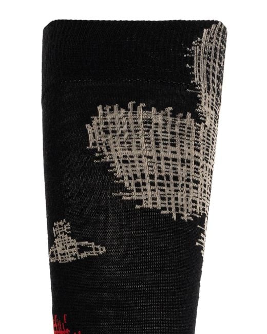 Vivienne Westwood Black Socks With Logo