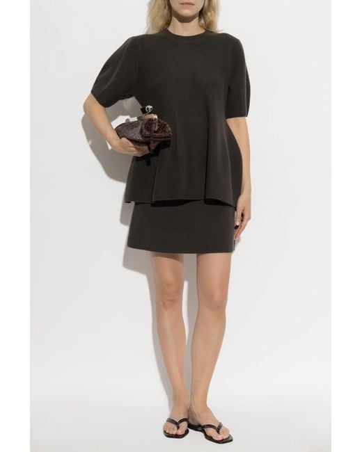 Lisa Yang Black Cashmere Skirt 'Clare'