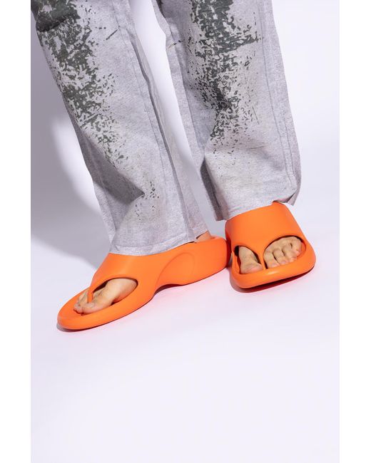 DIESEL Orange ‘Sa-Maui’ Slides for men