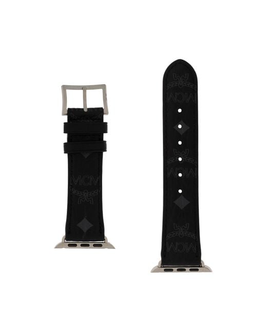 MCM Black Apple Watch Band for men