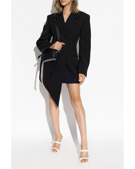 Alexander Wang Asymmetrical Blazer Dress in Black | Lyst