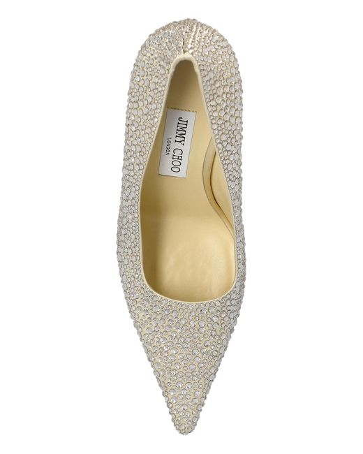 Jimmy Choo White Heeled Shoes "Ixia"