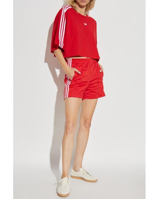 Adidas Originals Red "Firebird" Shorts for men