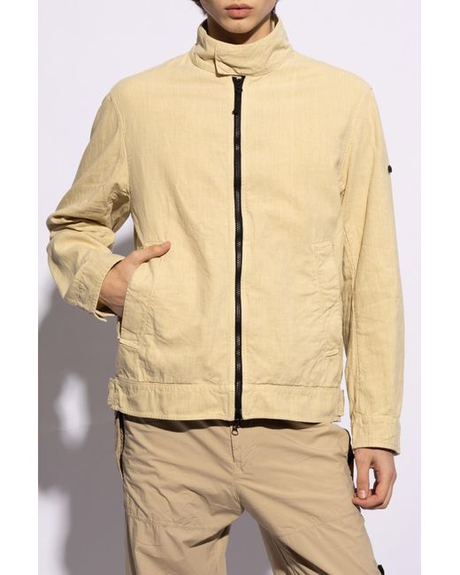 Stone Island Natural Jacket With Standing Collar, for men