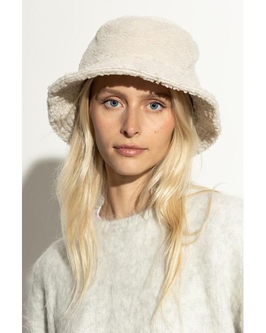 Moschino White Hat With Logo