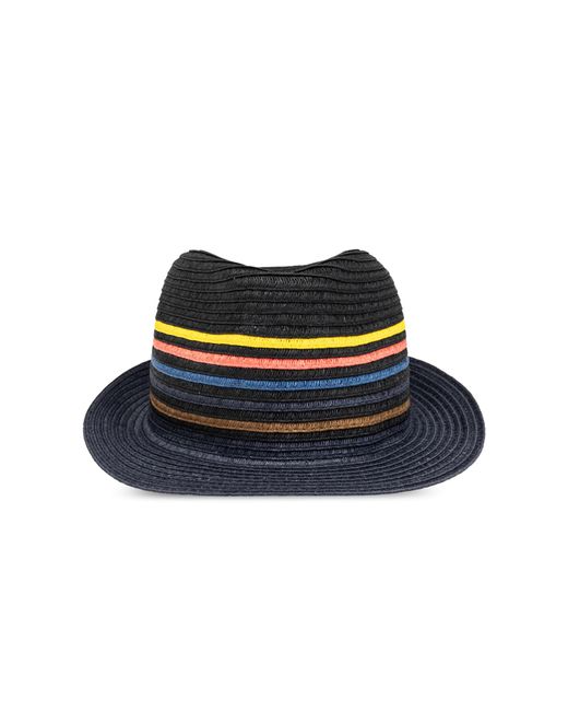 Paul Smith Blue Striped Pattern Hat, for men