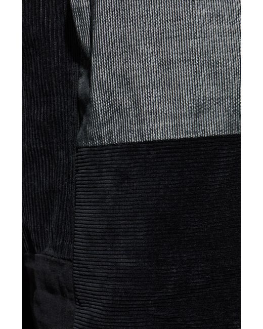 Comme des Garçons Black Trousers Made Of Combined Materials for men