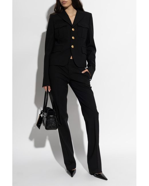 DSquared² Black Wool Trousers