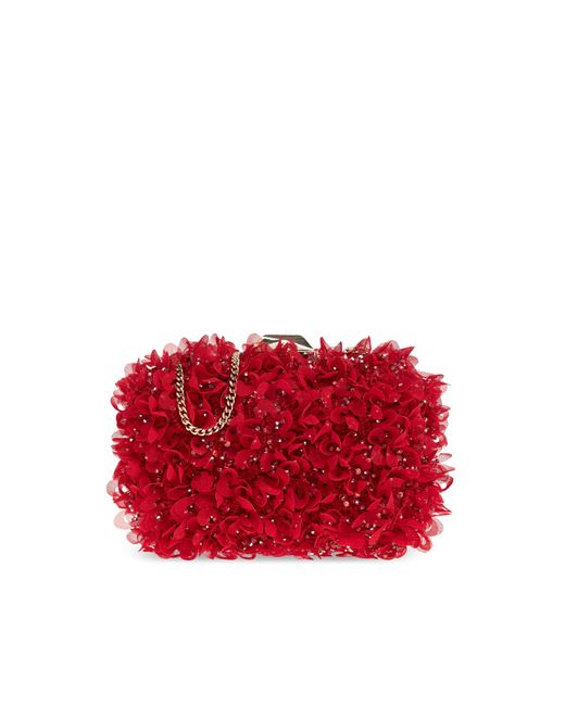 Jimmy Choo Red 'Cloud' Clutch