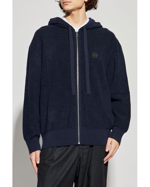 Loewe Blue Wool Sweatshirt for men