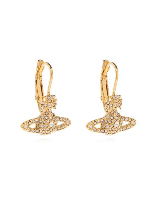 Vivienne Westwood Brown Brass Earrings