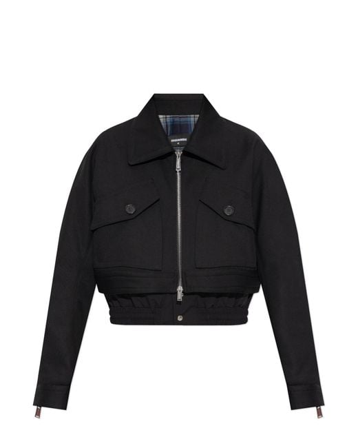 DSquared² Black Wool Jacket